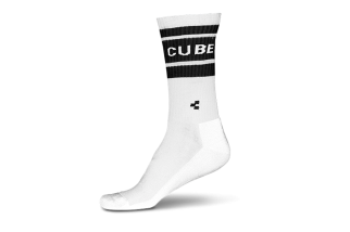 Doctorbike CALZE CUBE EXTRA HIGH CUT WHITE'N'BLACK