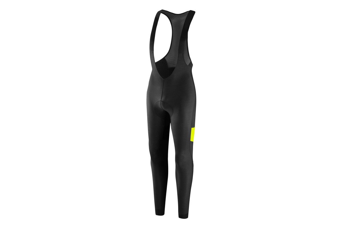 Doctorbike SALOPETTE DOTOUT STRIPE 2.0 BIB TIGHT BLACK-FLUO YELLOW