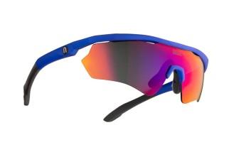 Doctorbike OCCHIALE DA SOLE NEON STORM FRAME BLUE ROYAL LENS MIRROR FAST RED cat.3