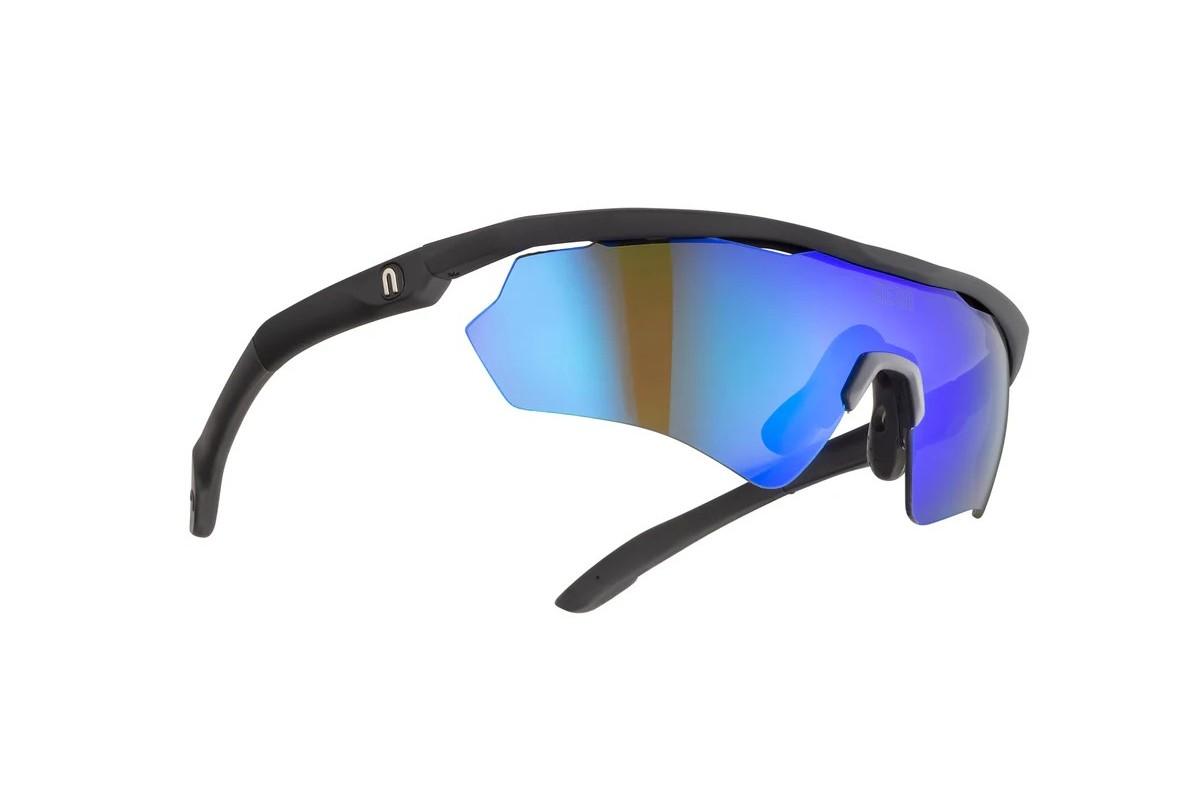 Doctorbike OCCHIALE DA SOLE STORM FRAME BLACK LENS MIRROR BLUE cat.2