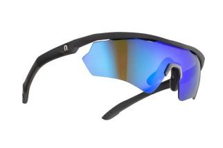 Doctorbike OCCHIALE DA SOLE STORM FRAME BLACK LENS MIRROR BLUE cat.2